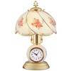 Collections Etc Rose Gold-Toned Clock Base Touch Table Lamp