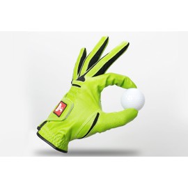 HOLZundEISEN Crossgolf gloves, original crossgolf equipment, left-handed (neon green, S)