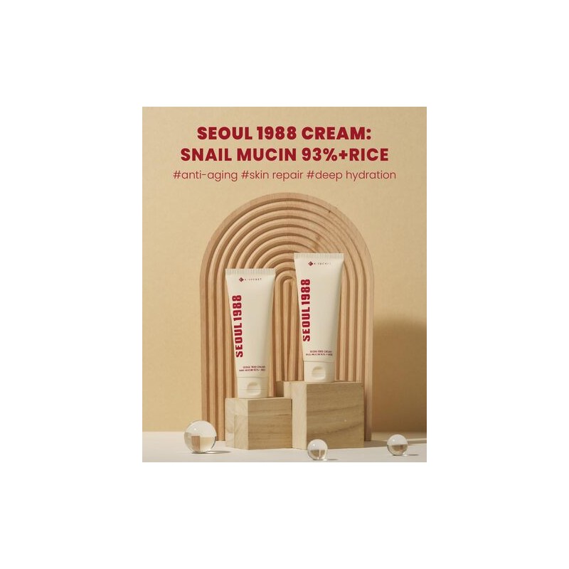KSECRET [KSECRET]SEOUL 1988 Cream : Snail Mucin 93% + Rice