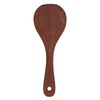 Ergonomic Design Wooden Rice Paddle Spoon, Heat Resistant Rice Mixing