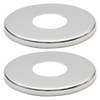 2 x 21mm G1/2 Chrome Tap Shower Pipe Cover High