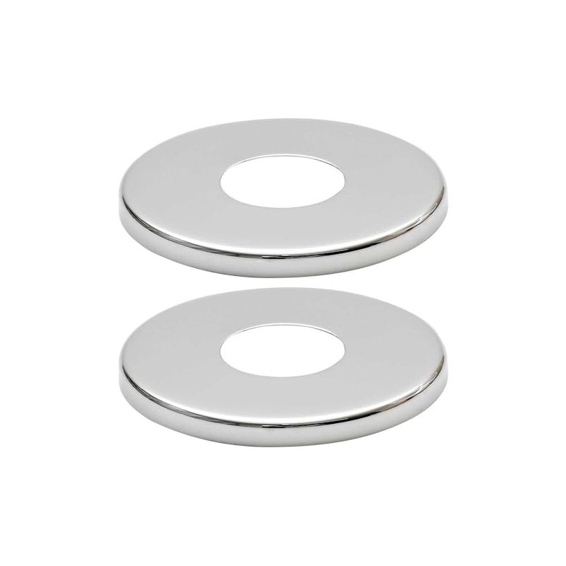 2 x 21mm G1/2 Chrome Tap Shower Pipe Cover High