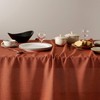 YZJZEDS Linen Tablecloth for Rectangle Table, 52x70 Inch Orange, Farmhouse
