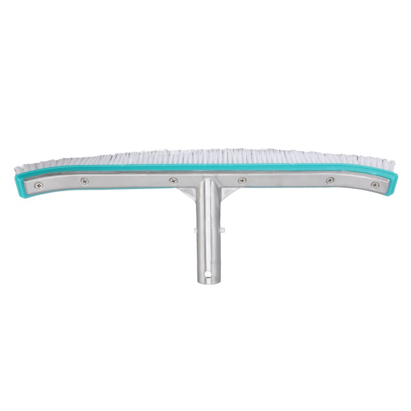 18in Swimming Pool Brush Plastic Nylon Stainless Steel Cleaning Tool