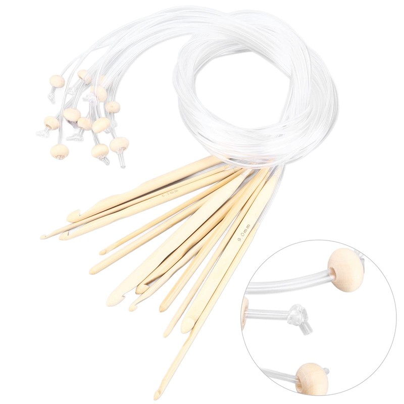 12 Pcs Tunisian Crochet Hooks Set, Crochet Hooks Extended Carpet