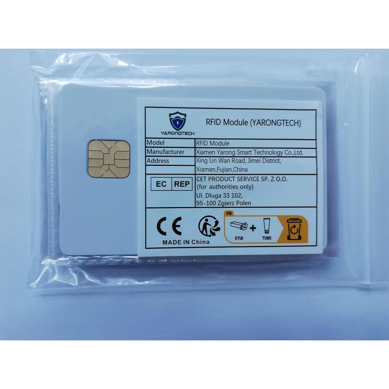Yaron Gtech SLE4428 with HiCo Magnetic Stripe PVC Contact Smart