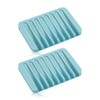 Self Draining Soap Dish for Shower, Silicone Soap Dish for