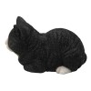 Hi-line Gift Ltd Sleeping Cat Statue, Black/white