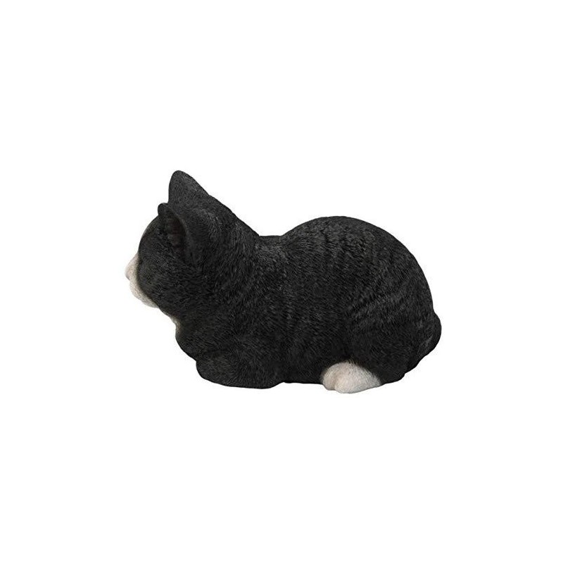 Hi-line Gift Ltd Sleeping Cat Statue, Black/white