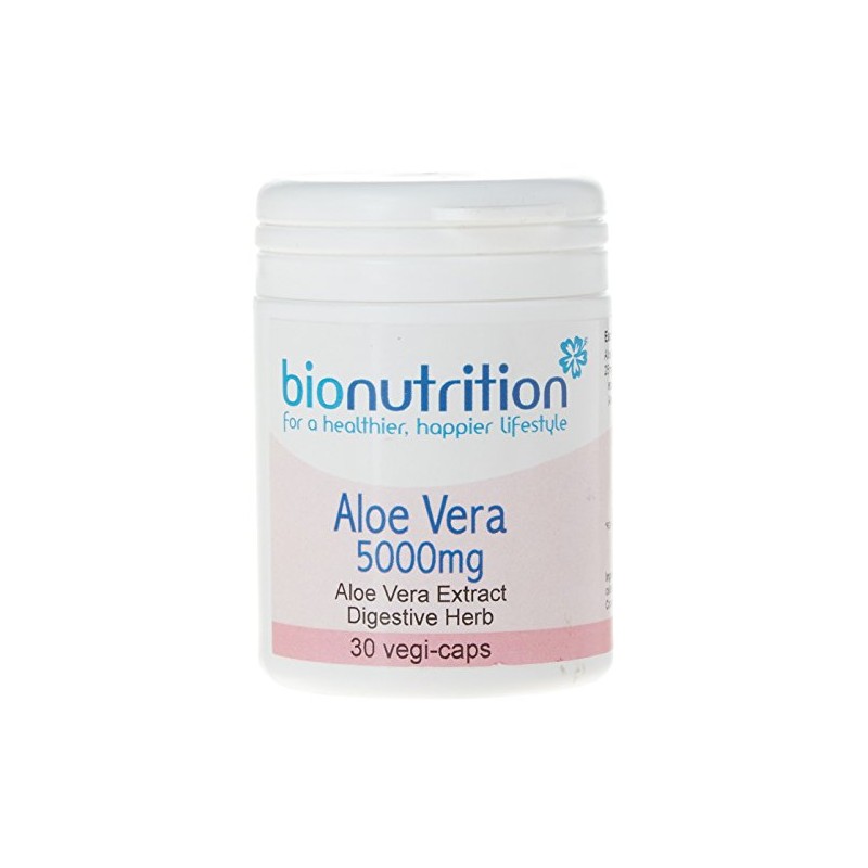 Bio Nutrition Aloe Vera 5000mg - Digestive Health Supplement -