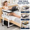 Rolling Overbed Table for Bed & Couch – Height Adjustable