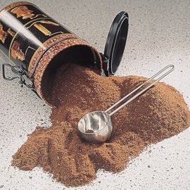 Fackelmann Kaffeedosierlöffel, Löffel aus Edelstahl, Messlöffel für Kaffee oder Matcha (Farbe: Silber), Menge: 1 Stück, 24 x 18 x 26 cm