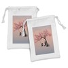 Ambesonne Tree of Life Fabric Pouch Set of 2, Playing