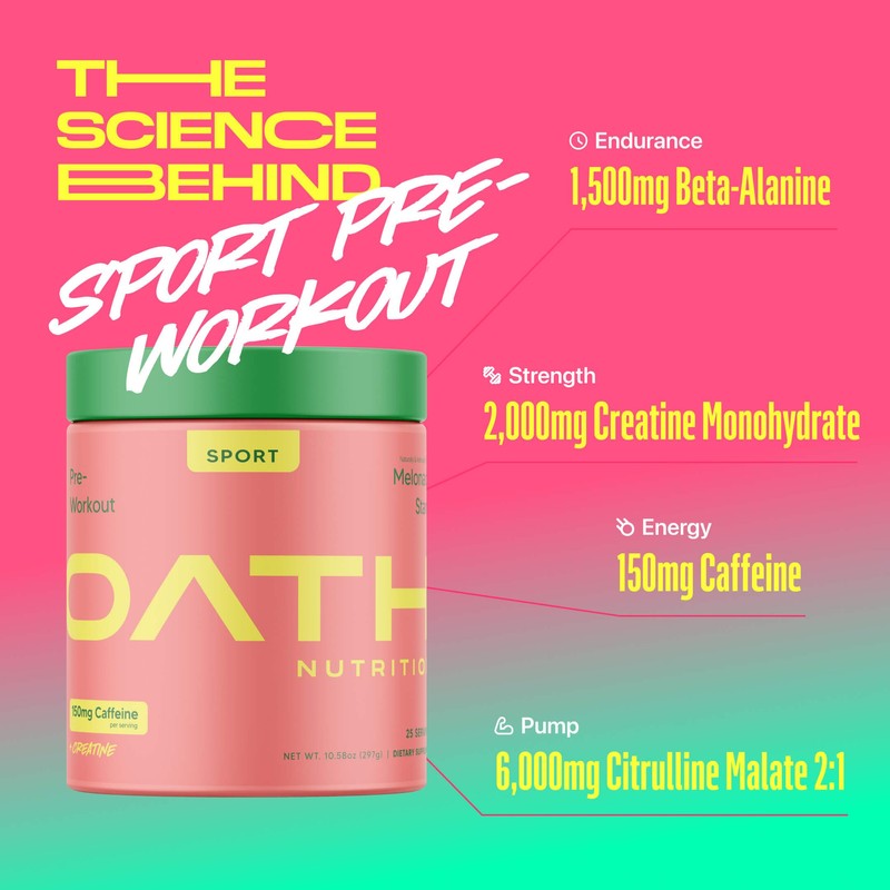 Oath Nutrition - Sport Pre-Workout - Stim - 25 Servings