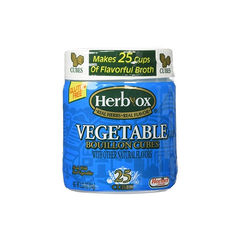 Herb-Ox Vegetable Bouillon Cubes 3.33oz (25 cubes)