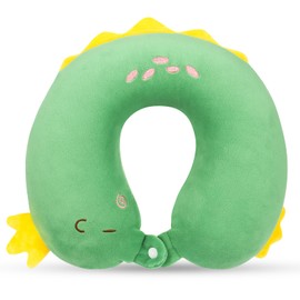 Apricitie Nackenkissen Kinder Memory Foam Reisekissen Cartoon Tier Nackenstütze, 30 x 30cm Nackenhörnchen Erwachsene Niedlich Kinder Reisekissen U-förmiges Nackenkissen Flugzeug für Reisen