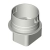 StormDrain Downspout Adapter Offset Landscaping Drain Pipe 2-in. x 3-in.