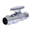 Midline Valve 93323QS-NL-Q 1/4 Turn Press Straight Stop Valve, 1/2"