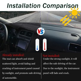 BOLTRY Dashboard Mat Cover for Hyundai Tucson 2025 Nonslip Center Console Sunshield Glare UV Rays Protector Accessories