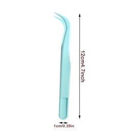 15 Pieces Plastic Tweezers for Kids, Craft Tweezers, Suitable for DIY Production of Jewelry Beads, Animal Feeding, Decorate Various Cakes（5 Colors） ﻿