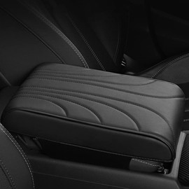 DURASIKO Car Elbow Rest Console Box Pad, Hand Rest, Premium Memory Foam Cushion, PU Leather, Convenient Goods, Neat, Driver and Passenger Seat, Universal Use, Easy Installation, Reduces Fatigue,