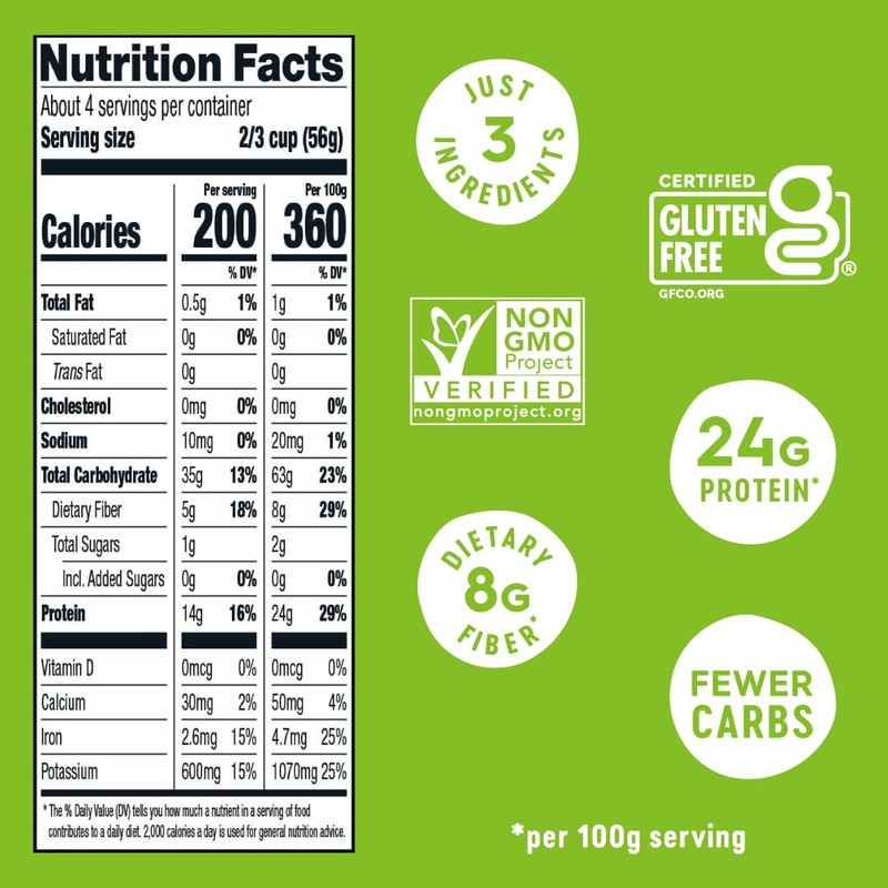 Veggiecraft Farms Penne Pasta - Low Carb Pasta, High Protein,