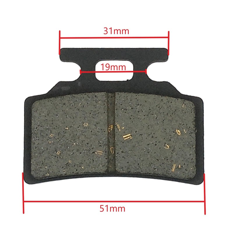 RedCap Motorcycle Disc Brake Pads for Chinese GY6 Vitacci Spark