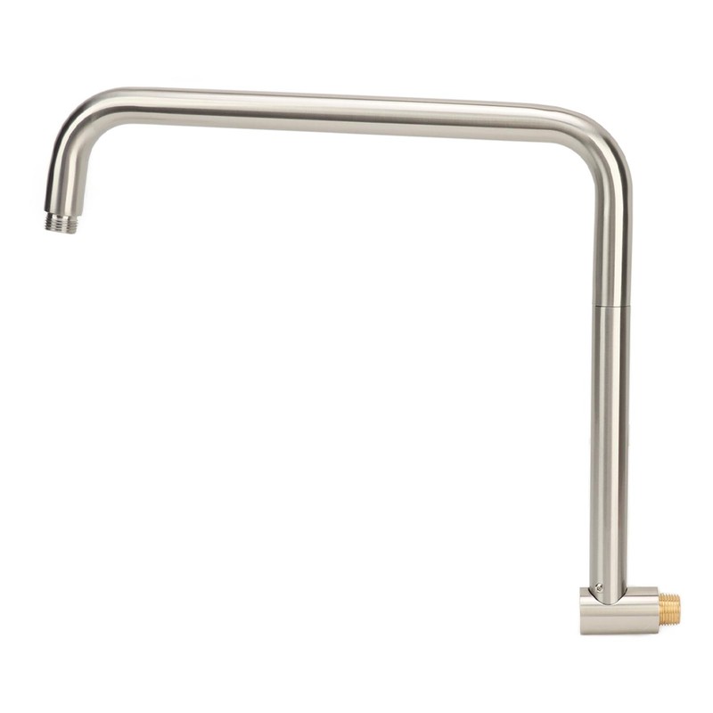 Shower Head Extension with Flange S Shape Shower Arm Wall