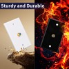 XGGYA 1 Port Coax Wall Plate,3Ghz Gold-Plated F-Type Keystone Wall