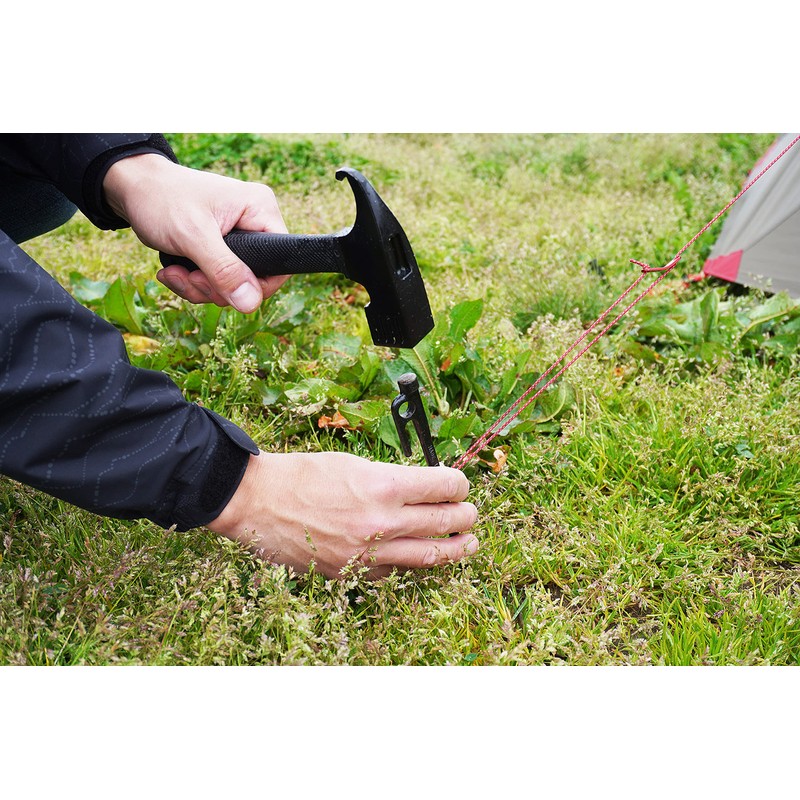 Kakuri Short Peg Hammer Olive Outdoor Camping Tent Peg Driving