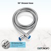 gotonovo Wall Mount Chrome Polished Solid Brass Handheld Shower Head