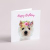 West Highland Terrier Birthday Card - Westie Card