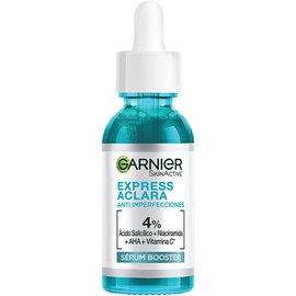 Garnier Express Aclara Sérum Anti Imperfecciones, con Concentrado de Vitamina C, Ácido Salicílico y Niacinamida para Piel Grasa y/o con Tendencia al Acné, 30 ml