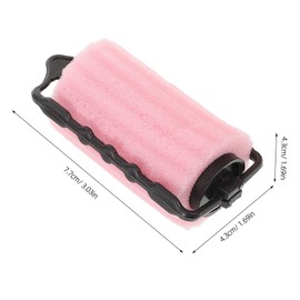 FRCOLOR 8pcs Self Holding Hair Curlers for Sleeping Soft Sponge Rollers for No Heat Curls Easy to Use Hair Styling Tools for Home Salon and Travel