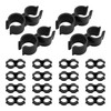 bociloy 20PCS Double Port Pipe Clamps, 25mm/1 inch Heavy Duty