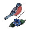 ns Robin Bird Stained Glass Sun Catcher