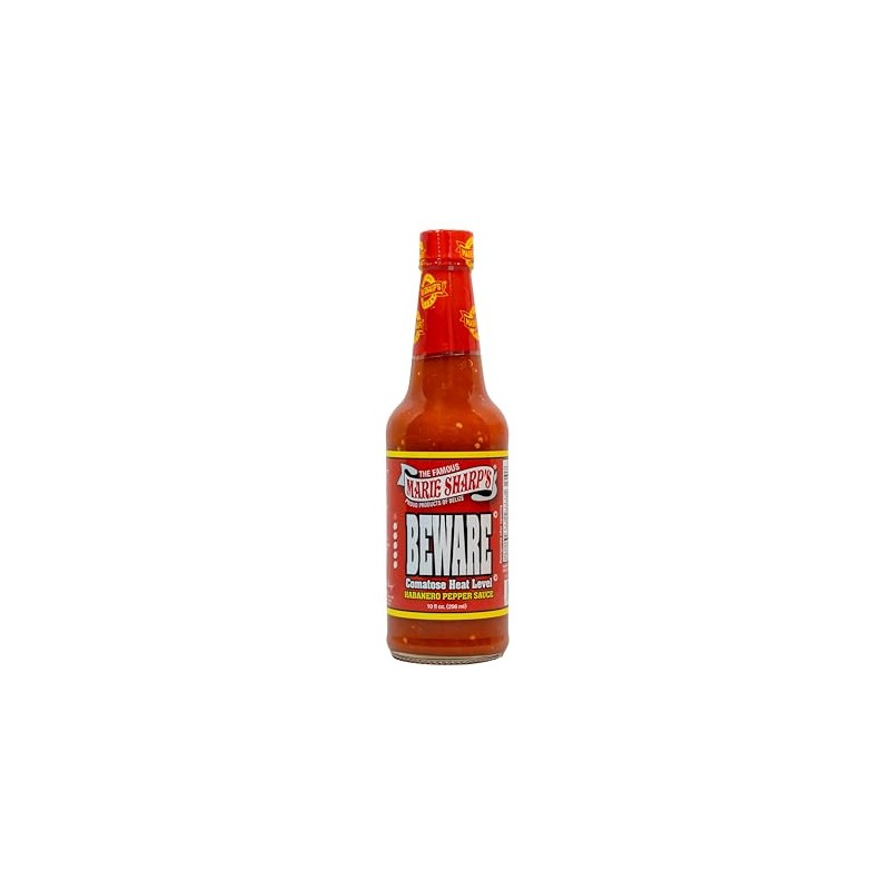 Marie Sharp’s BEWARE Comatose Heat Level Habanero Pepper Sauce, 10