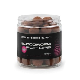 STICKY BAITS Bloodworm 16mm Pop-up Boilies, Brown, One Size