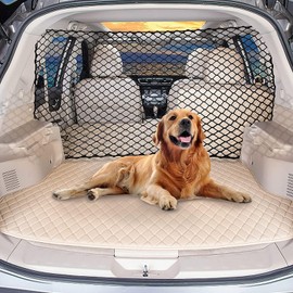 GarveeMore Car Mesh for Dogs, Car Net for Dogs, Pet Separation Net, Practical Safety Barrier for Trunk, 120 x 70 cm