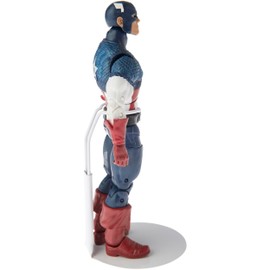 Plymor DSP-30W White Adjustable Action Figure Stand, fits 6 and 6.5 inch Action Figures, Waist is 1.25 to 1.5 inches wide, 3.25 to 4 inches around, Pack of 3