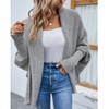 OKSakady Women's Knitwear Plain Batwing Sleeve Pullover Cardigan Collar with