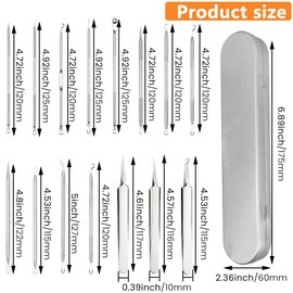 Pimple Popper Tool Kit, 15 PCS Professional Stainless Steel Blackhead Remover Tool with Portable Case, Skin Care Tools for Removing Pimples, Blackheads, Zit on Face(COLOR:silver)