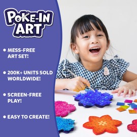 Skillmatics Poke-in Art - Flower Bouquet, Mess-Free Fun for Kids, DIY Craft Kits, Creative Activity, Gifts for Girls & Boys Ages 4, 5, 6, 7, 8, 9