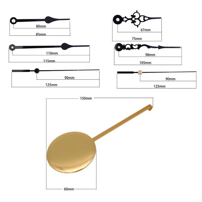 zalati Quartz Clock Movement with Pointers Mechanism for DIY Repair