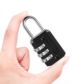 Padlock Small Dial 3 Digit Dial Padlock Anti-Theft Locker for Companies, Warehouses, Schools, Outdoors, Backpacks, Number Keys, Dialing Keys, Dial, Waterproof, (22mm)