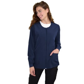 GT Performance chamarra quirúrgica con cierre frontal para mujer, azul marino / indigo (Navy/Indigo), L