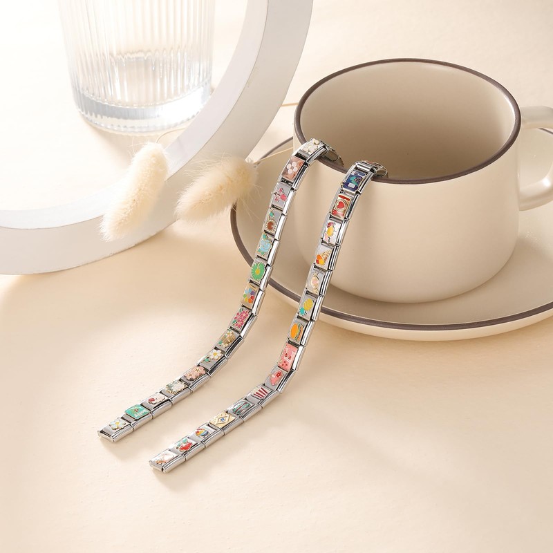 Paffartt Italian Charms Bracelet Sets for Man Woman Removable Classic