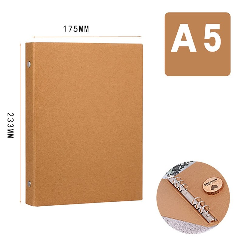 Dzmuero A5 6- Ring Binder, A5 Ring Binder Folders, A5
