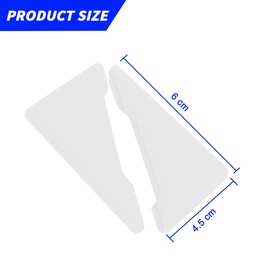 JNNJ Pack of 2 Car Door Corner Bumper Stickers, Car Side Door Edge Protector, Universal Car Corner Protection, Anti-Scratch Car Door Corner Cover (White)