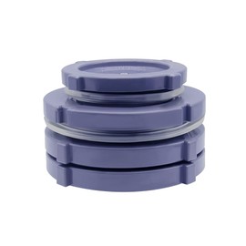 JoyTube 3” Female PVC Bulkhead Fitting with Plug Silicon Seal Gasket Water Tank Connector for 4.17 Inch Hole Saw Rain Barrels, Aquariums